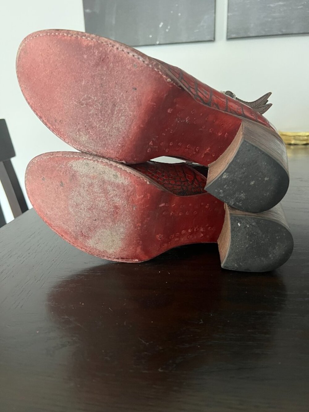 Freebird Randi Red Croc Shoes - Picture 5 of 7